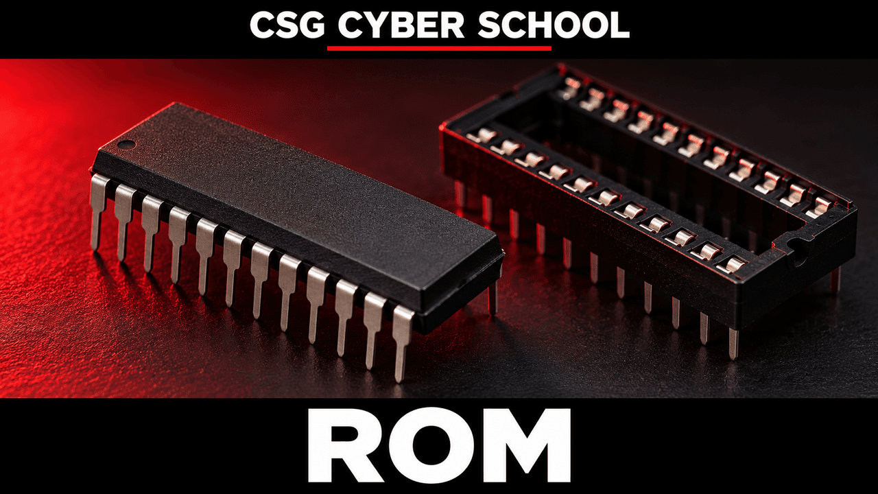 ROM memory chip inside the Memory Unit, CSG Cyber School