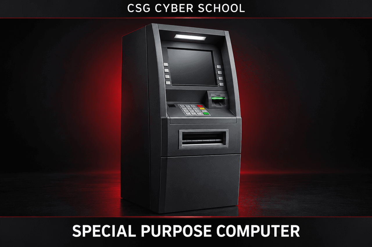 Standalone ATM machine as an example of a special-purpose computer, CSG Cyber School